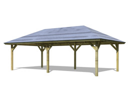 Zeige Details für Karibu Carport Pavillon Kirn 3 Bild von Karibu Carport Pavillon Kirn 3