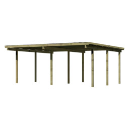 Zeige Details für Karibu ECO Doppelcarport 1 Bild von Karibu ECO Doppelcarport 1