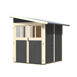 Zeige Details für Karibu Gartenhaus Wandlitz-2 terragrau Bild von Karibu Gartenhaus Wandlitz-2 terragrau