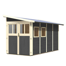 Zeige Details für Karibu Gartenhaus Wandlitz-4 terragrau Bild von Karibu Gartenhaus Wandlitz-4 terragrau