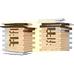 Zeige Details für Karibu Pultdach Gartenhaus Northeim 4 Bild von Karibu Pultdach Gartenhaus Northeim 4
