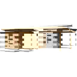 Zeige Details für Karibu Pultdach Gartenhaus Northeim 4 inkl. 3 m Anbaudach Bild von Karibu Pultdach Gartenhaus Northeim 4 inkl. 3 m Anbaudach