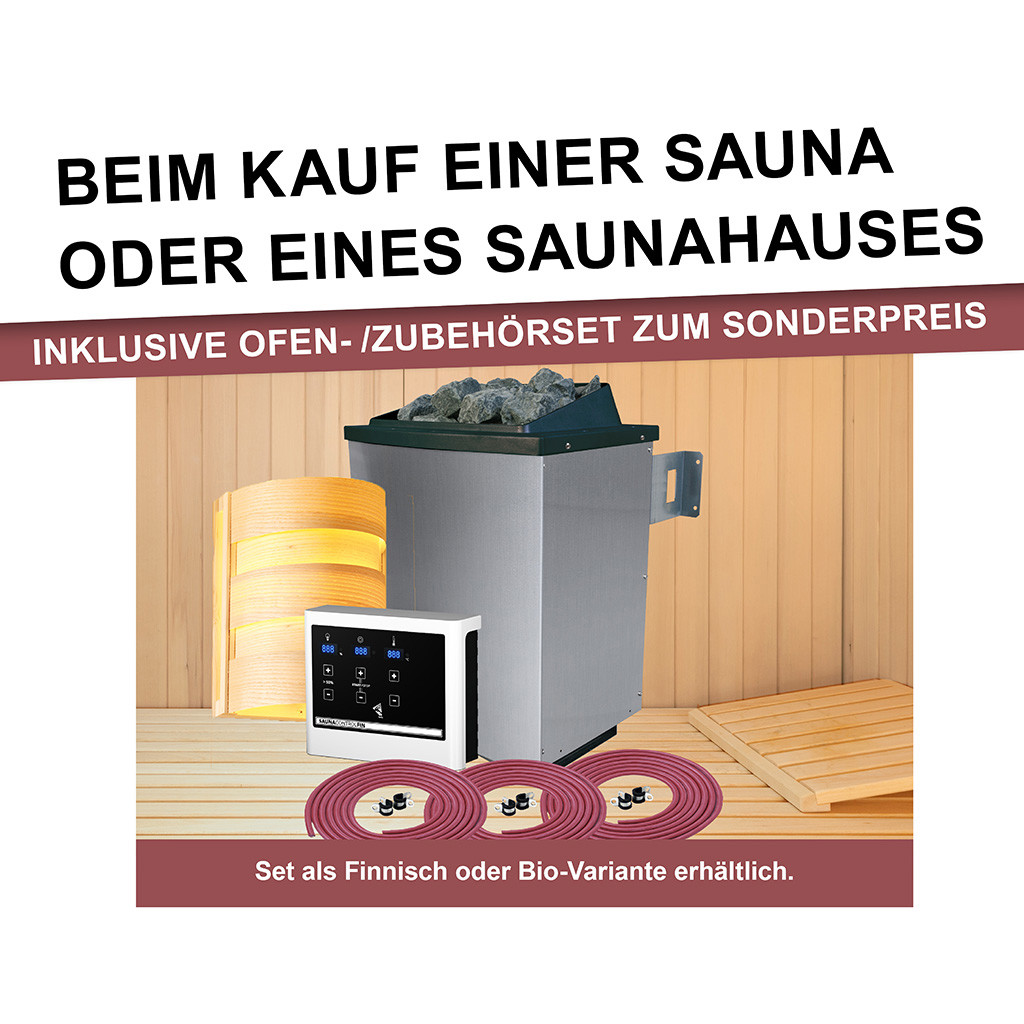 Aktion Sauna Ofen - Licht Zubehör Spar Set Aktion Sauna Ofen - Licht Zubehör Spar Set
