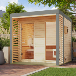 Zeige Details für Karibu 38 mm Saunahaus Ares 2 Bild von Karibu 38 mm Saunahaus Ares 2