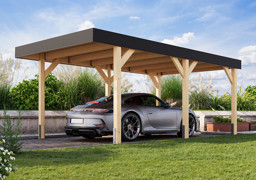 Zeige Details für Karibu Einzel Carport Leimholz 1 Bild von Karibu Einzel Carport Leimholz 1