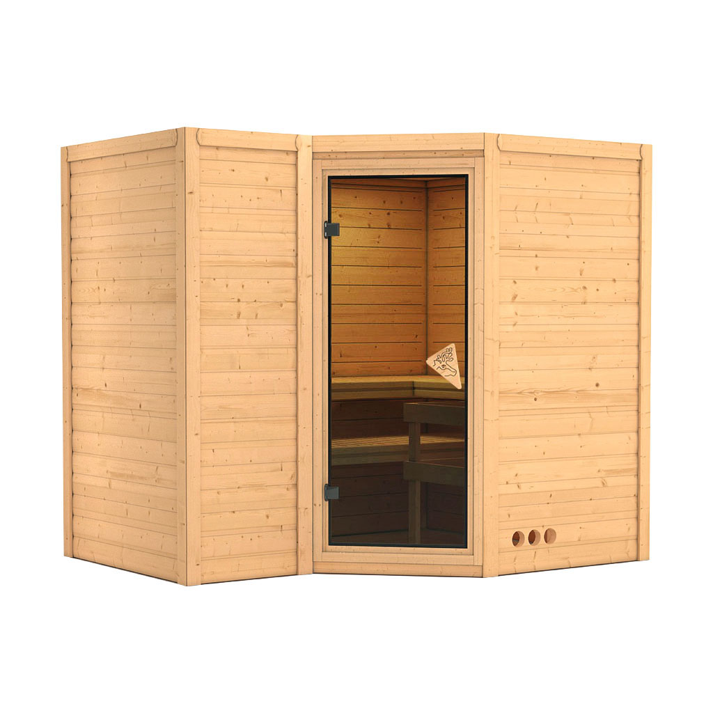 Bild von Karibu 40 mm Massiv Sauna Sahib 2