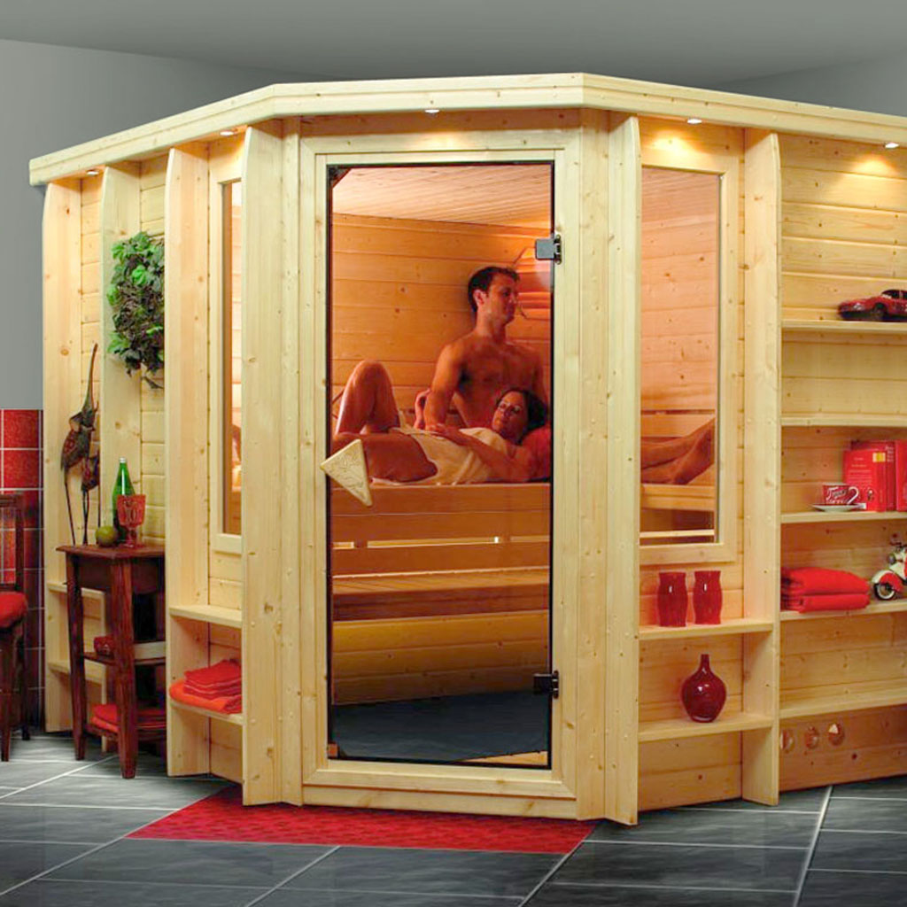 Bild für Kategorie Karibu Premium Sauna Marona