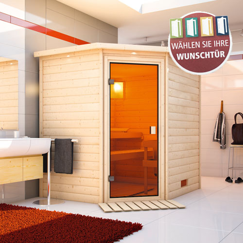 Bild für Kategorie Woodfeeling Massivsauna Mia