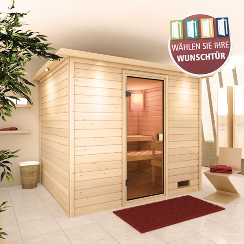 Bild für Kategorie Woodfeeling Massivsauna Karla