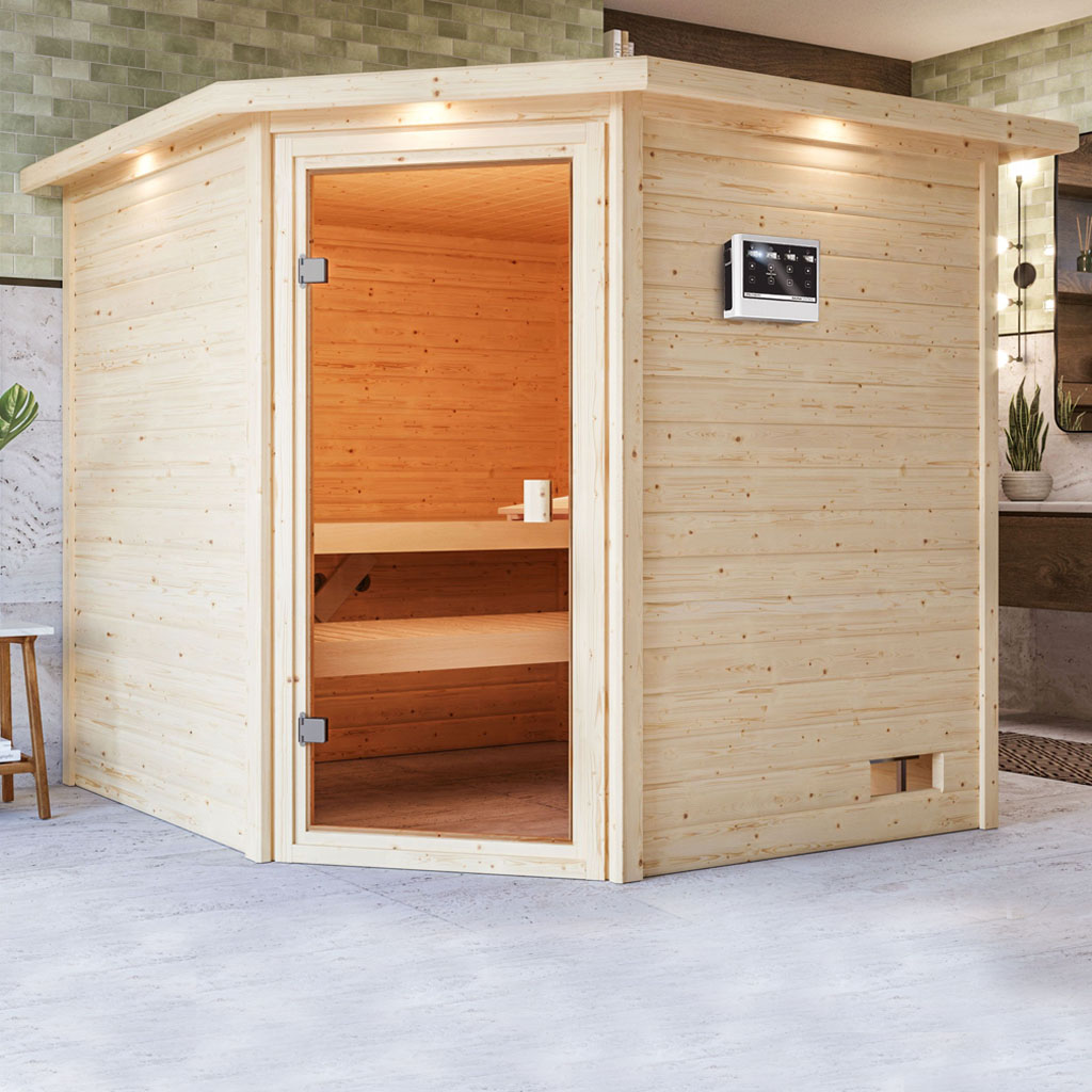 Bild von Woodgarden 38 mm Massiv Sauna Tilda