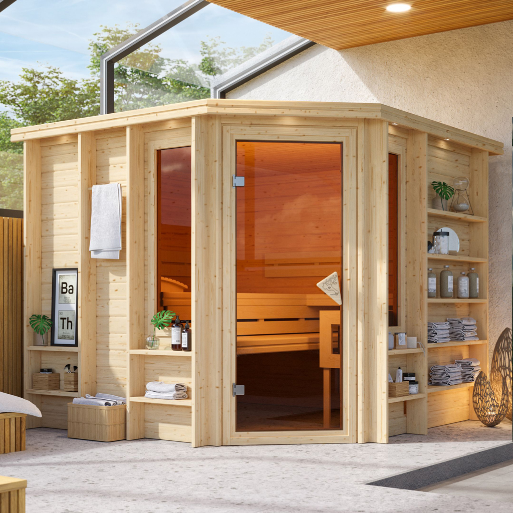 Bild von Karibu Premium Sauna Marona