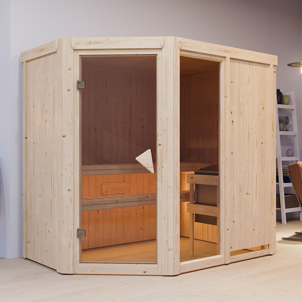 Bild von Karibu System 68 mm Sauna Fiona 1