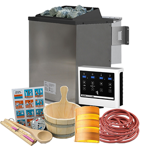 9 kW Saunaofen Sparsets inkl. viel Zubehör