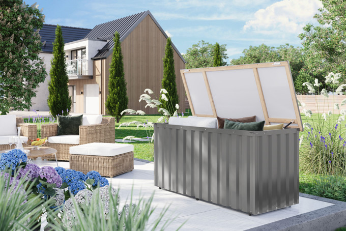 Karibu Garten by Gamoni.de Ich liebe meinen Garten!. Karibu Metallbox Indium 2