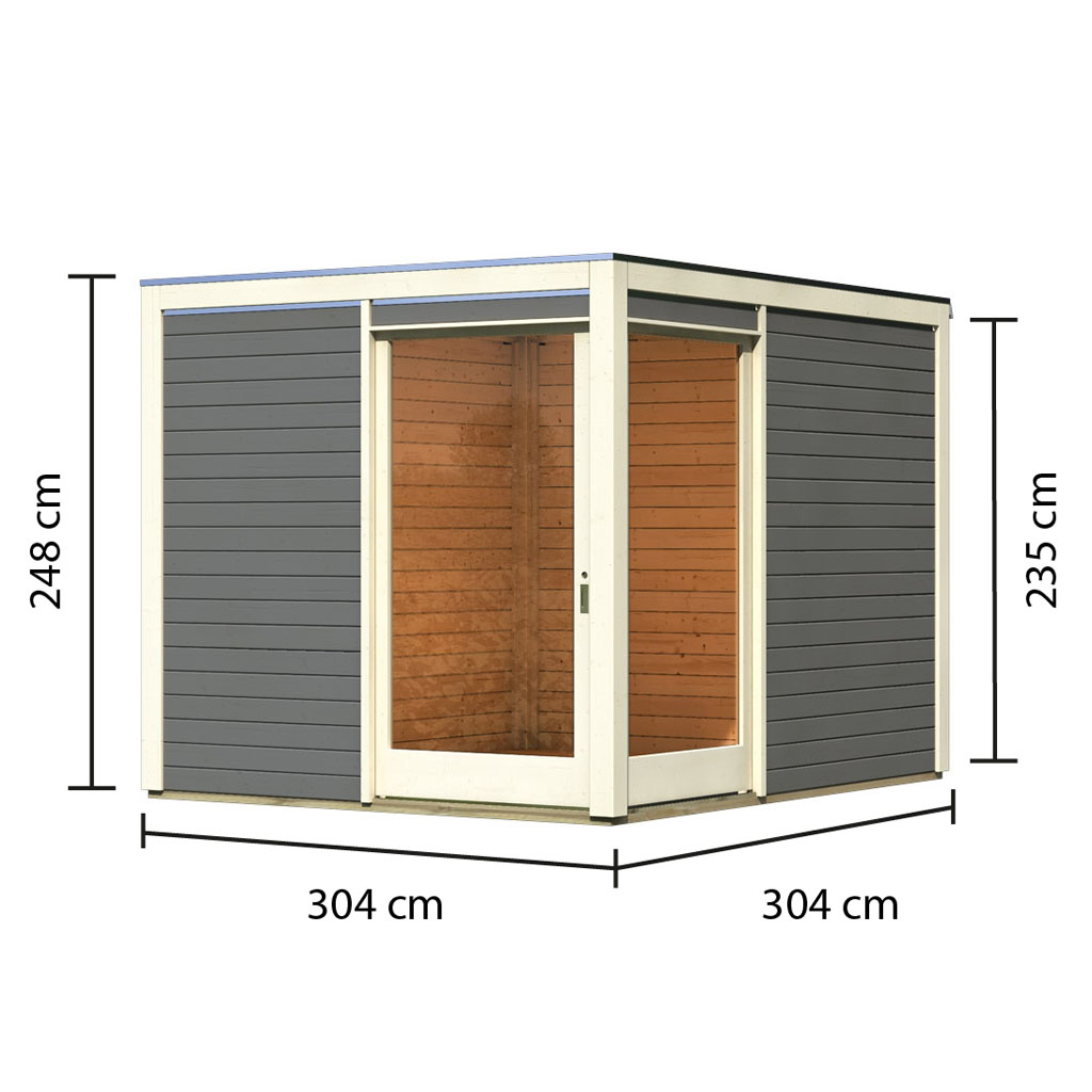 Karibu Gartenhauser Versandhandel By Gamoni De Karibu Gartenhaus Qubu Eck Terragrau